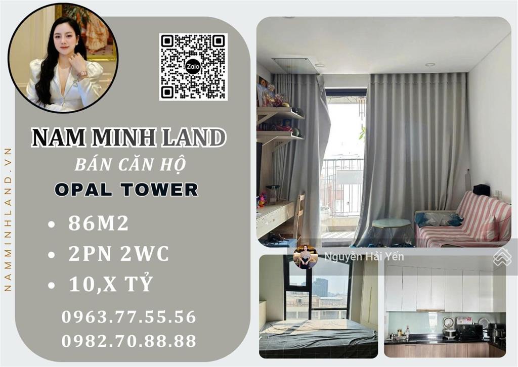 Bán căn hộ opal saigon pearl 2 phòng ngủ 90m², đầy đủ nội thất, tầng cao giá 10,x tỷ