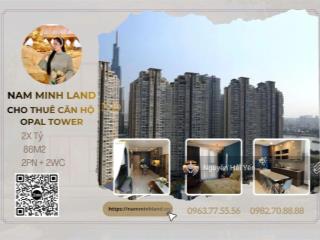 Bán căn hộ opal saigon pearl 2 phòng ngủ 90m² view sông sài gòn + landmark 81, nhà đẹp