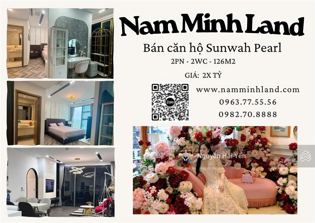 Hải yến nam minh land  bán căn hộ sunwah pearl 3 phòng ngủ tòa silver house, tầng cao 21 tỷ all in