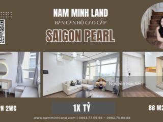 Hải yến nam minh land  bán căn hộ saigon pearl  2 phòng ngủ, view sông + quận 1, nội thất đẹp