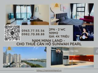 Hải yến nam minh land  cho thuê căn hộ sunwah pearl 2 phòng ngủ + 1 gh.xx.05, nội thất đầy đủ, đẹp