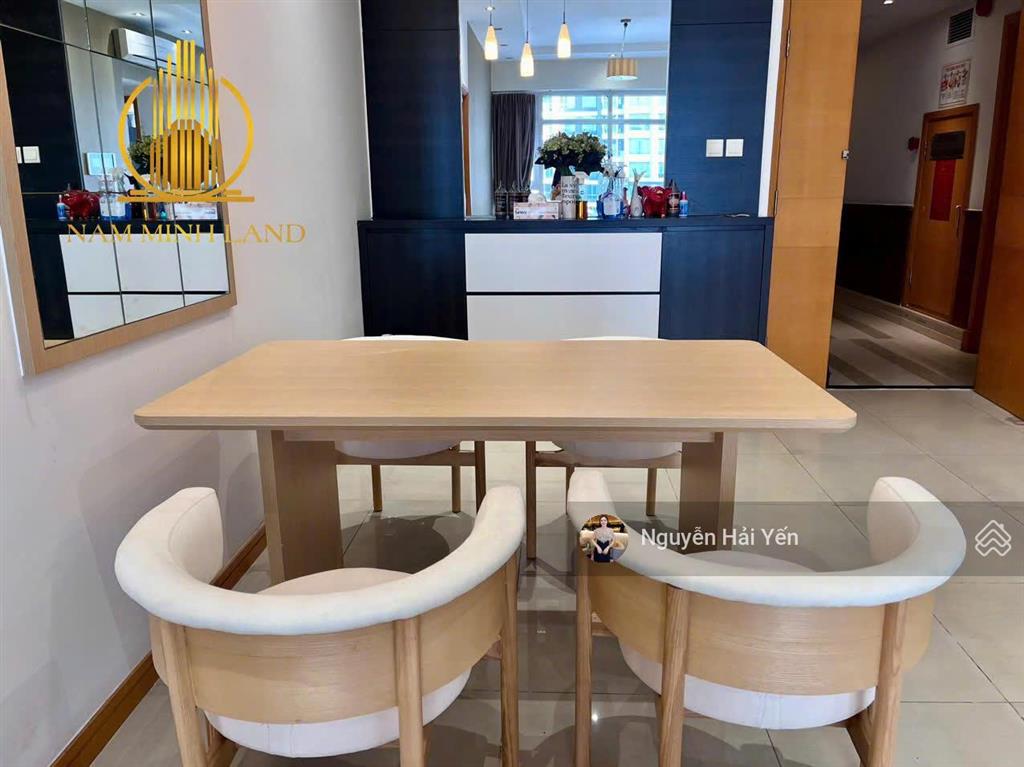Nam minh land  cho thuê căn hộ saigon pearl 3 phòng ngủ, nội thất như hình, view landmark 81
