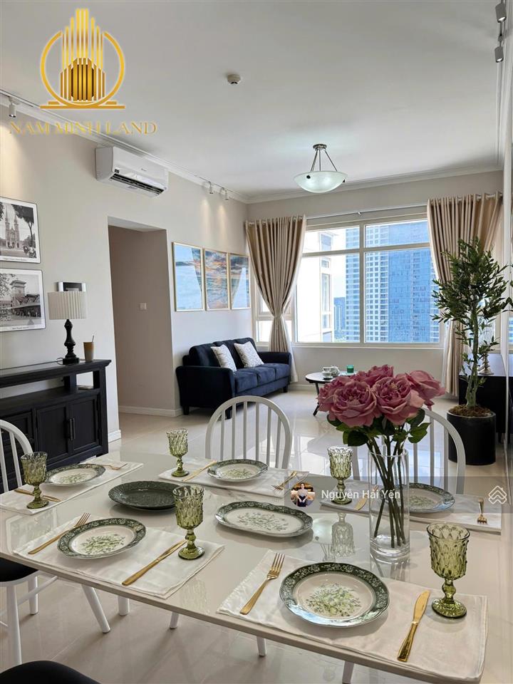 Nam minh land  cho thuê căn hộ saigon pearl 2 phòng ngủ 90m2, tầng cao, view sông nội thất mới đẹp