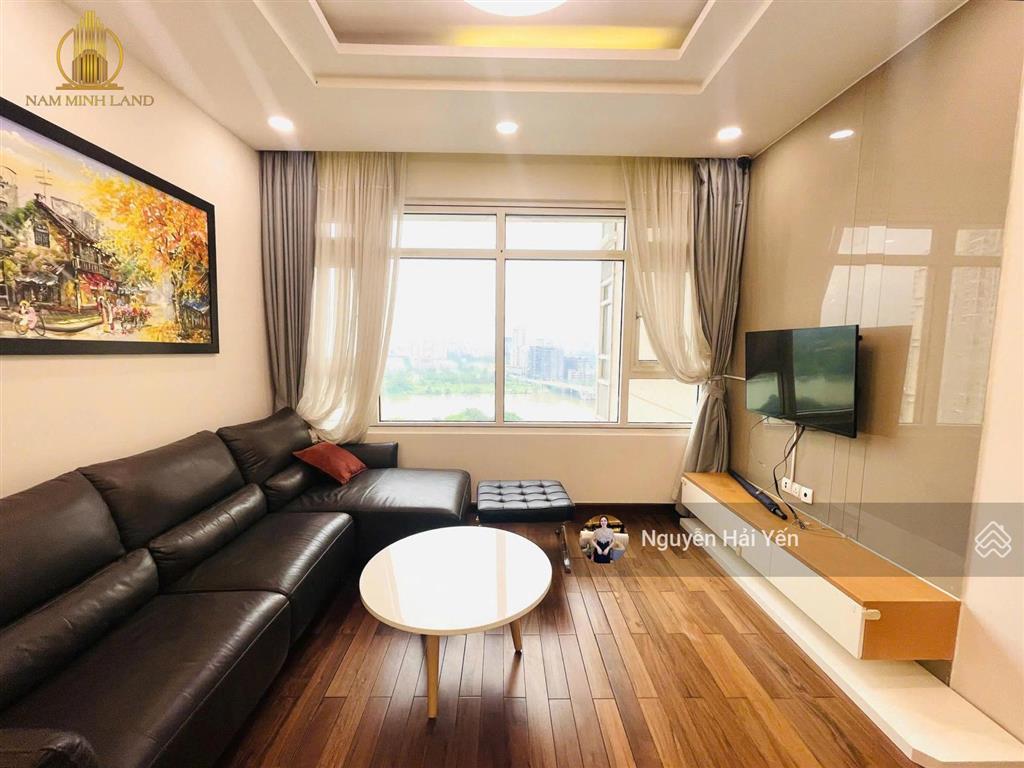 Nam minh land  bán căn hộ 2 pn saigon pearl 90m2, full nội thất, tầng cao, view sông, sẵn hđt
