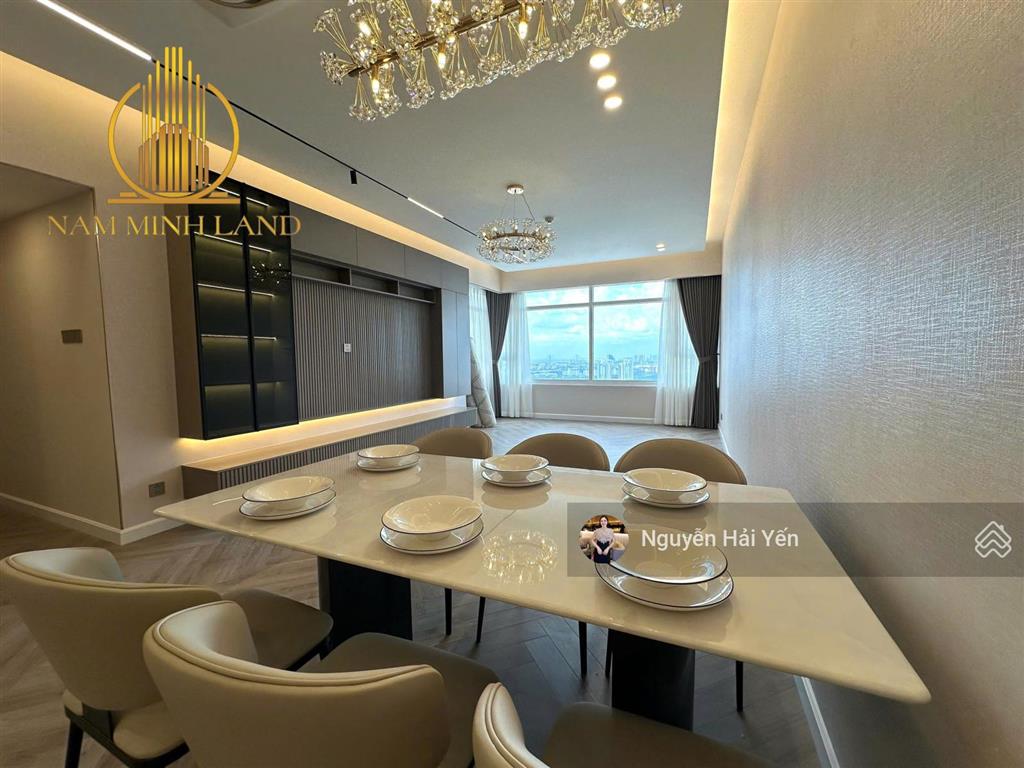 Nam minh land  bán căn hộ saigon pearl 3 phòng ngủ 141m2, nội thất mới tầng cao view sông sài gòn