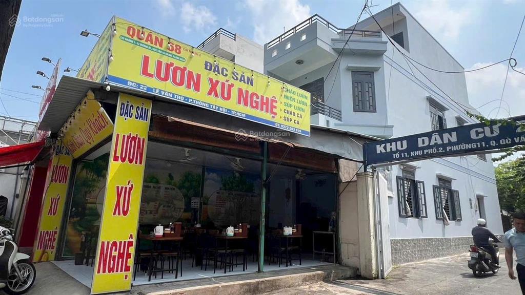 Góc 2 mặt tiền lê văn thọ  4x24m 1t2l. giá chỉ 14,9 tỷ