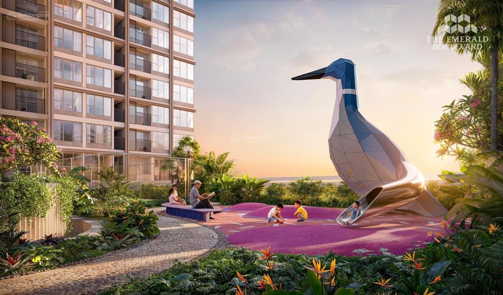 A08 căn góc 2pn 74,91m² view nội khu hồ bơi resort  hàng chủ đầu tư the emerald boulevard