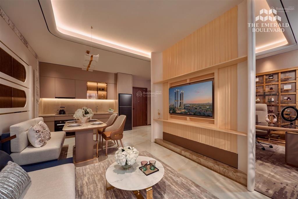 A08 căn góc 2pn 74,91m² view nội khu hồ bơi resort  hàng chủ đầu tư the emerald boulevard