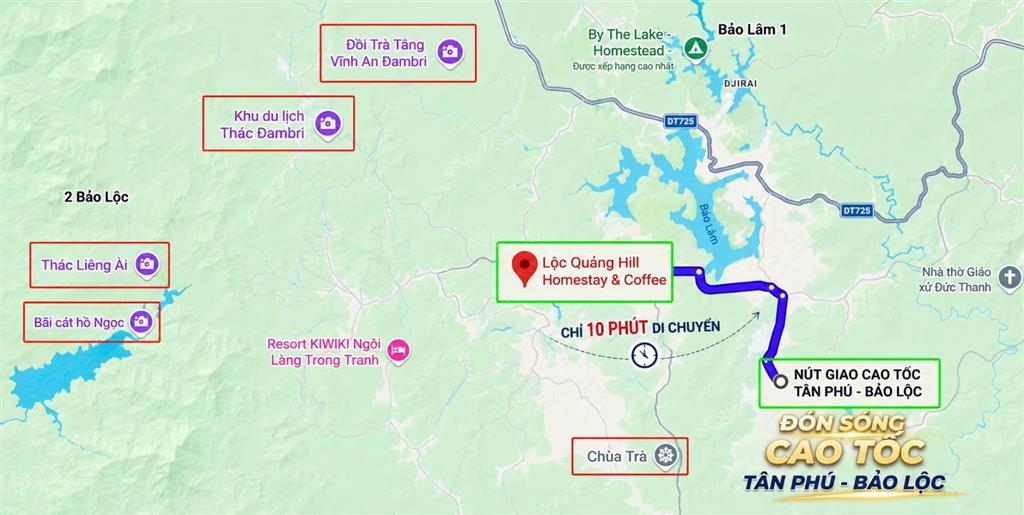 Bán đất nền nghỉ dưỡng homestay lộc quảng hill  161m2 giá 1,1 tỷ, sang tên ngay, sổ sẵn