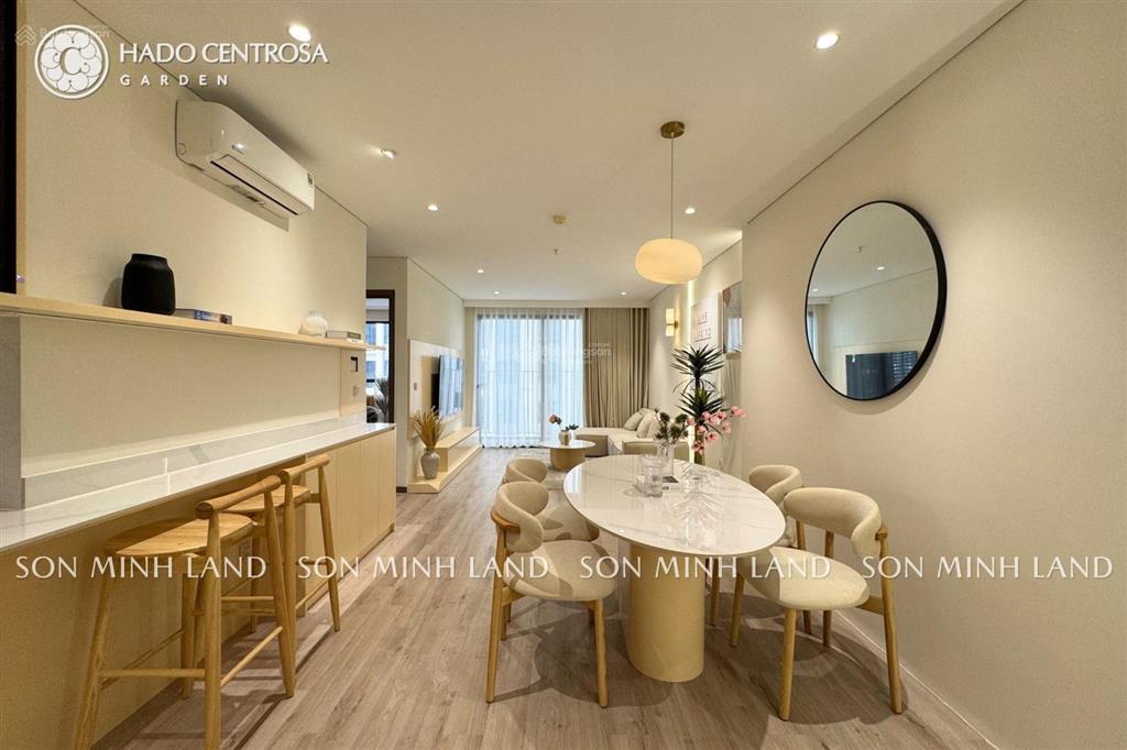 Nhà mới chưa ởcăn góc 2pn+đn (107m2) nội thất decor, tầng thấp, sẵn sổ tại hà đô centrosa. tấn đại