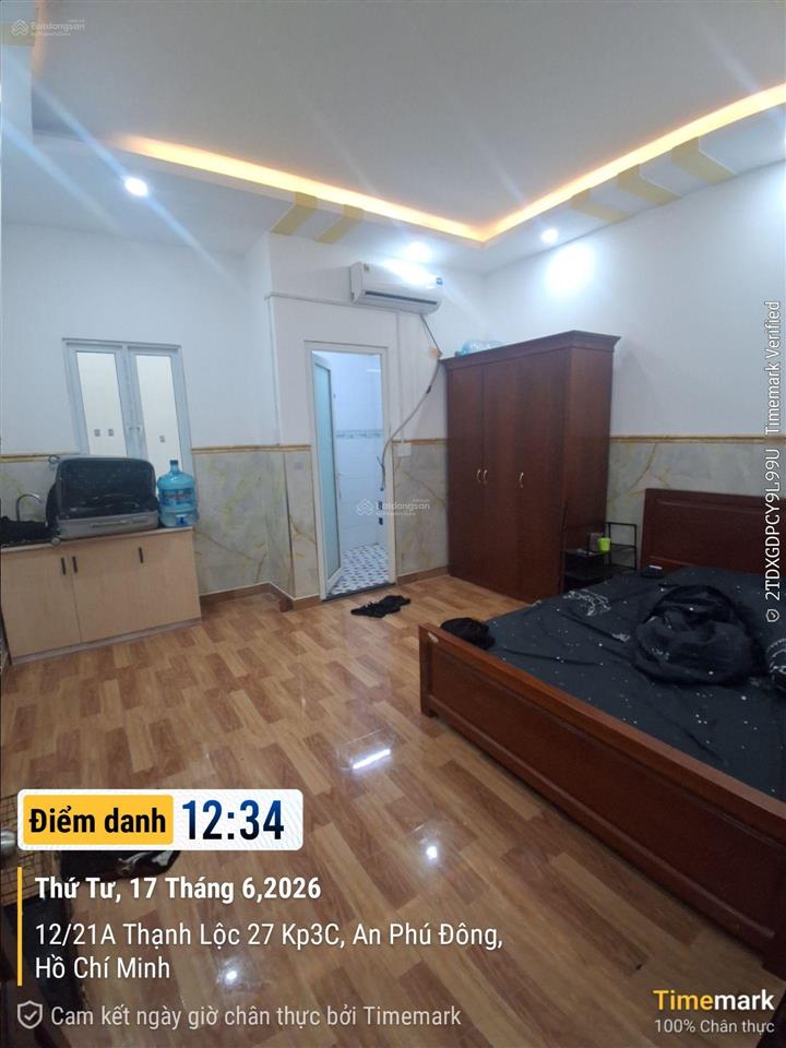 Giá 2.8 triệu/tháng cho thuê phòng cửa sổ full nội thất thạnh lộc 27 (ngay chung cư thạnh lộc)