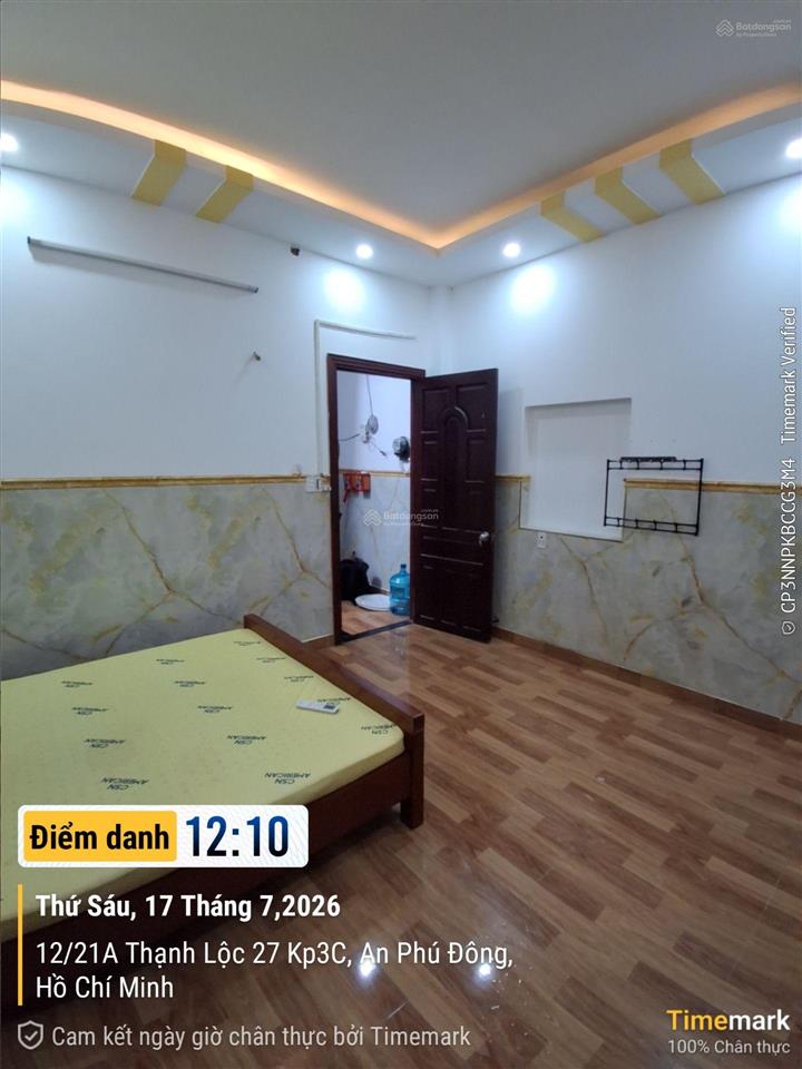 Giá 2.8 triệu/tháng cho thuê phòng cửa sổ full nội thất thạnh lộc 27, ngay sát đại học