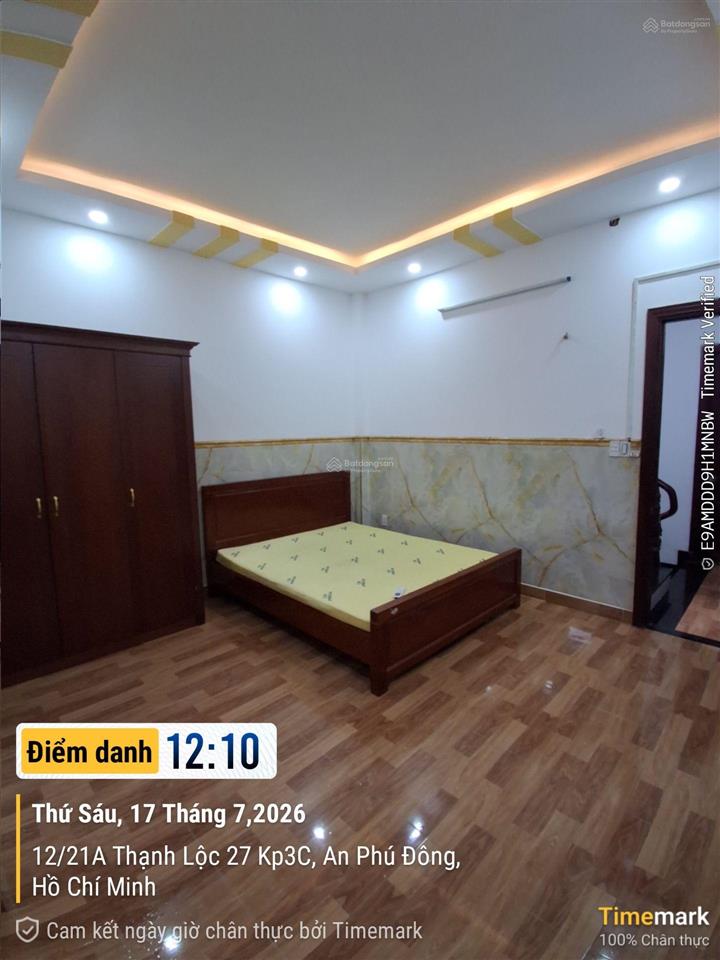 Giá 2.8 triệu/tháng cho thuê phòng cửa sổ full nội thất thạnh lộc 27, ngay sát đại học