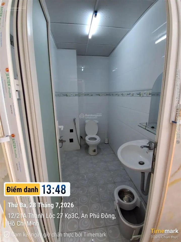Giá 2.8 triệu/tháng cho thuê phòng full nội thất đường thạnh lộc 27, p. thạnh lộc, q. 1