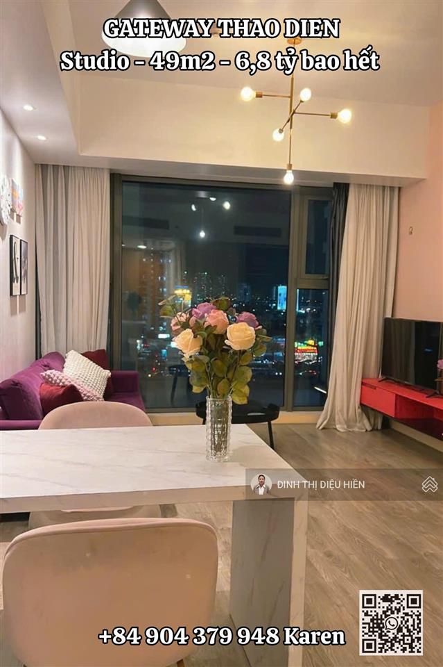 Studio gateway thảo điền cần bán ngay hôm nay 6,8 tỷ nhà đẹp  0904 379 ***