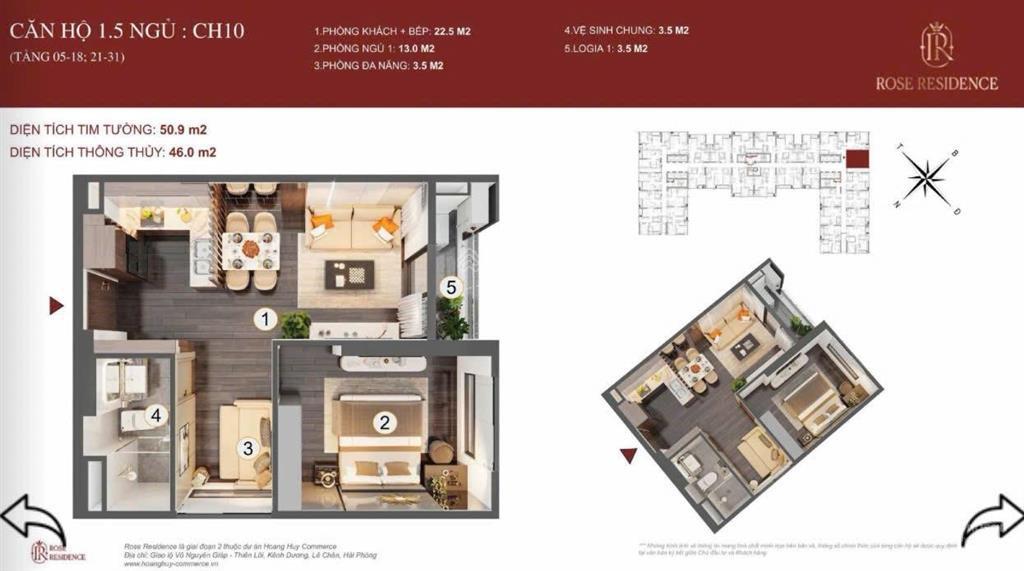 Bán căn hộ chung cư đẹp tại hoàng huy commerce, 2,1 tỷ hướng đông bắc, view thoáng