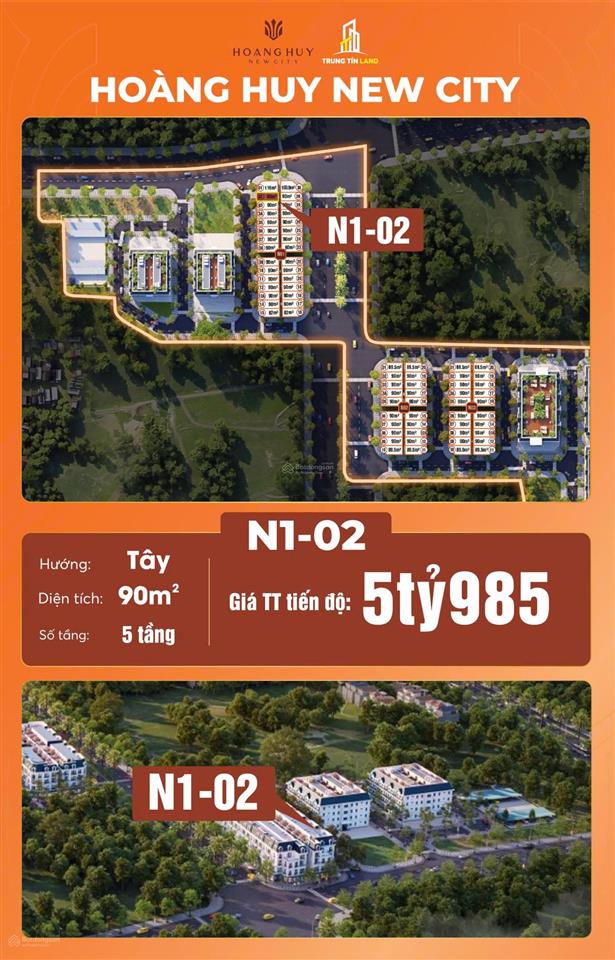 Bán nhanh shophouse giá hời dự án hoàng huy newcity 5,9 tỷ
