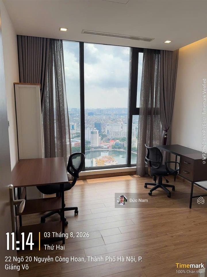 Cho thuê nhanh chcc vinhomes metropolis 29 liễu giai, ngọc hà, 82m2 2pn đủ đồ đẹp giá tốt dự án