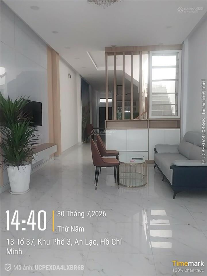 Nhà mới đẹp giá tốt xây dựng kiên cố khu vip tên lửa q. bình tân, 4x19m, 1 trệt + lửng, 7.9 tỷ tl