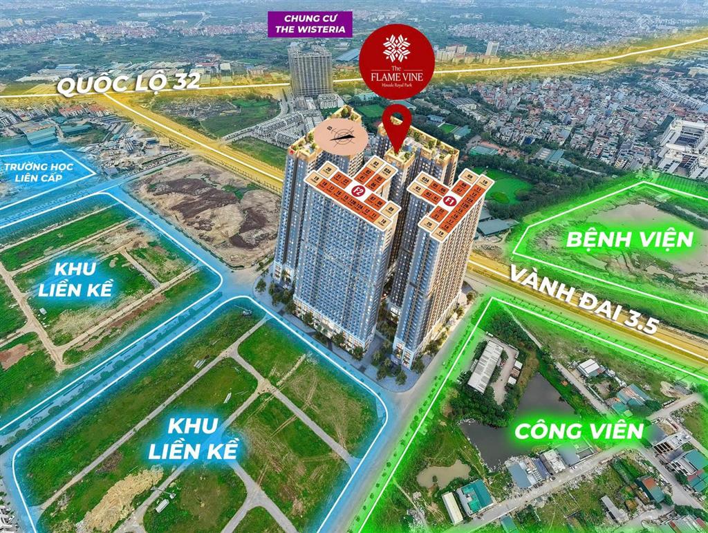 Suất ngoại giao căn 2 phòng ngủ chiết khấu 21% dự án the flame vine