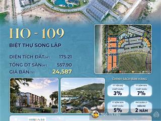 Bán biệt thự song lập tại horizon bay hạ long, 5 tầng, chiết khấu 7%