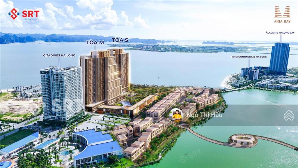 Ngoại giao căn hộ mặt vịnh di sản aria bay tower, hạ long, chiết khấu 17% sổ đỏ truyền đời
