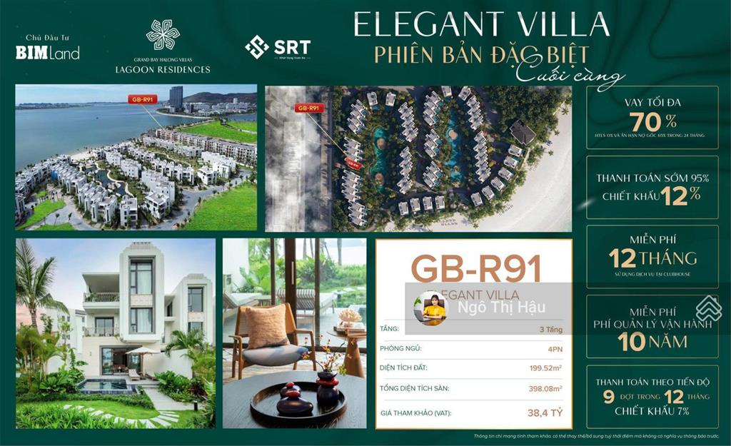 Biệt phủ sở hữu bãi tắm riêng, chiết khấu 12%,ôm trọn vịnh di sản tại hạ long