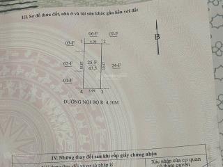 Cần bán nhanh lô đất  cổ nhuế  phân phân lô ô tô chạy vòng quanh 43,5 m2  mt4m / giá 8,4 tỷ