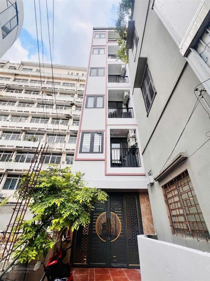 Toà chdv hoàng quốc việt, 132m2*7t, mt 11m, 30 phòng kk, lô góc, ô tô, đủ pccc, dòng tiền 8%/ năm!