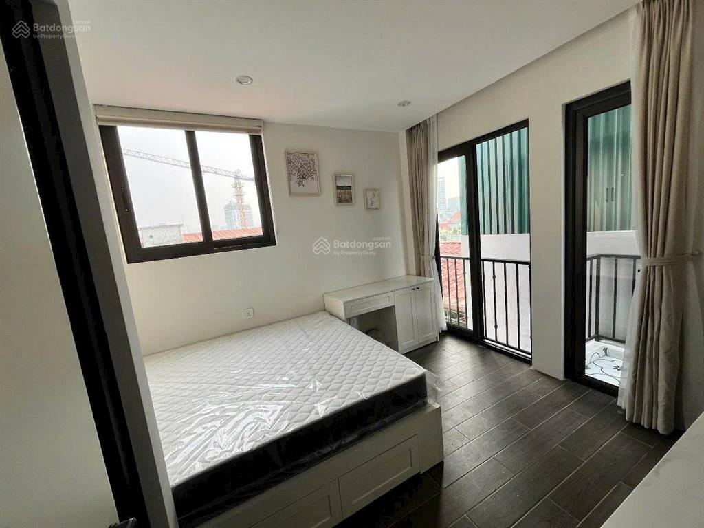 Toà chdv hoàng hoa thám, 78.5m2*8t, mt 5m, 17 phòng kk, ngõ ô tô, đủ gpxd/pccc, dòng tiền 8%/năm