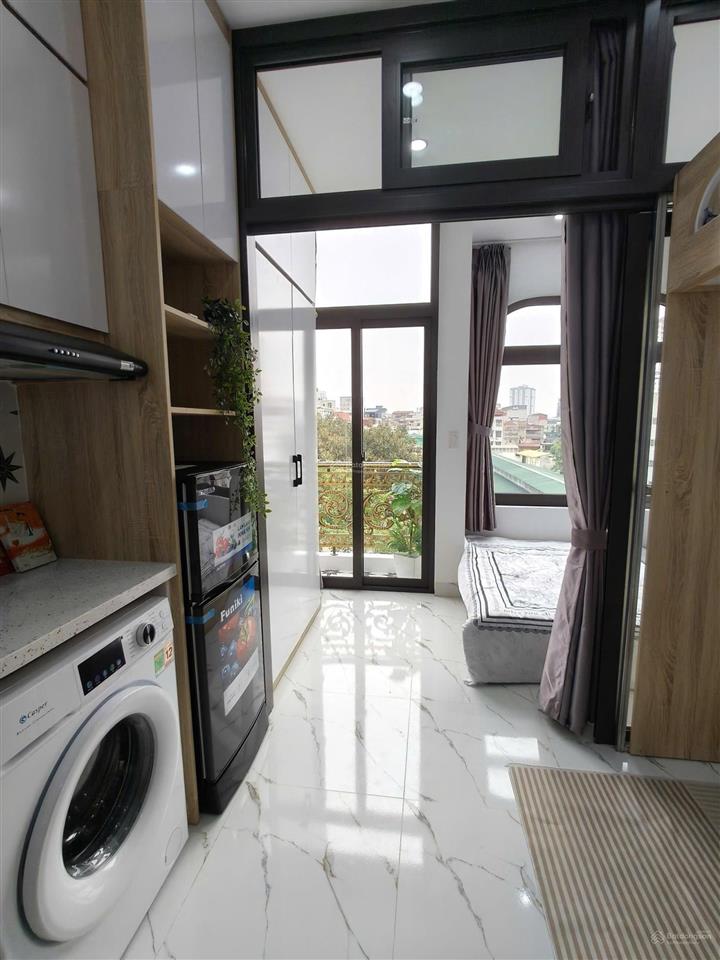 (cực phẩm) toà chdv cự lộc, 52.8m2*6t, mt 4m, 15 phòng kk, ngõ 4m, đủ gpxd/pccc, dòng tiền 7%/năm
