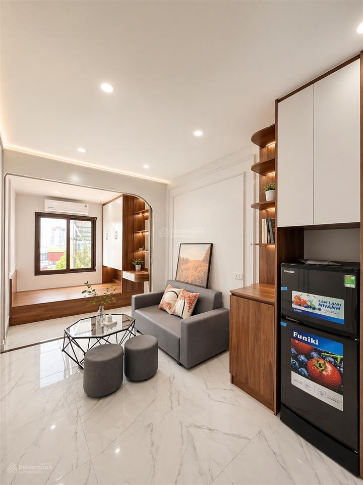 Toà chdv khương trung, 94.4m2*7t, mt 5m, 24 căn hộ 1n1k, ngõ ô tô, đủ gpxd/pccc, dòng tiền 7%/năm!