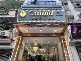 Trung kính đường đôi  pl ô tô tránh gần phố. dt 85m x 7 tầng + 1 hầm, mt 6 m, 2 thoáng trước sau.