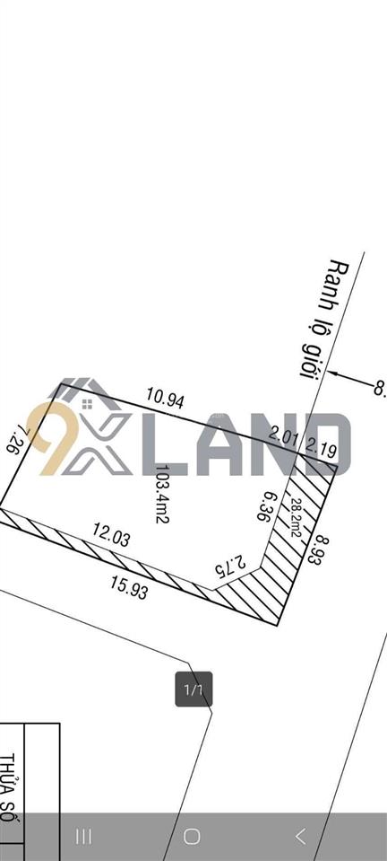 Đất 2 mặt tiền thông thoáng  dt đẹp 131.6m2 (8.9x15m)  gần ngay khu công nghiệp  linh xuân