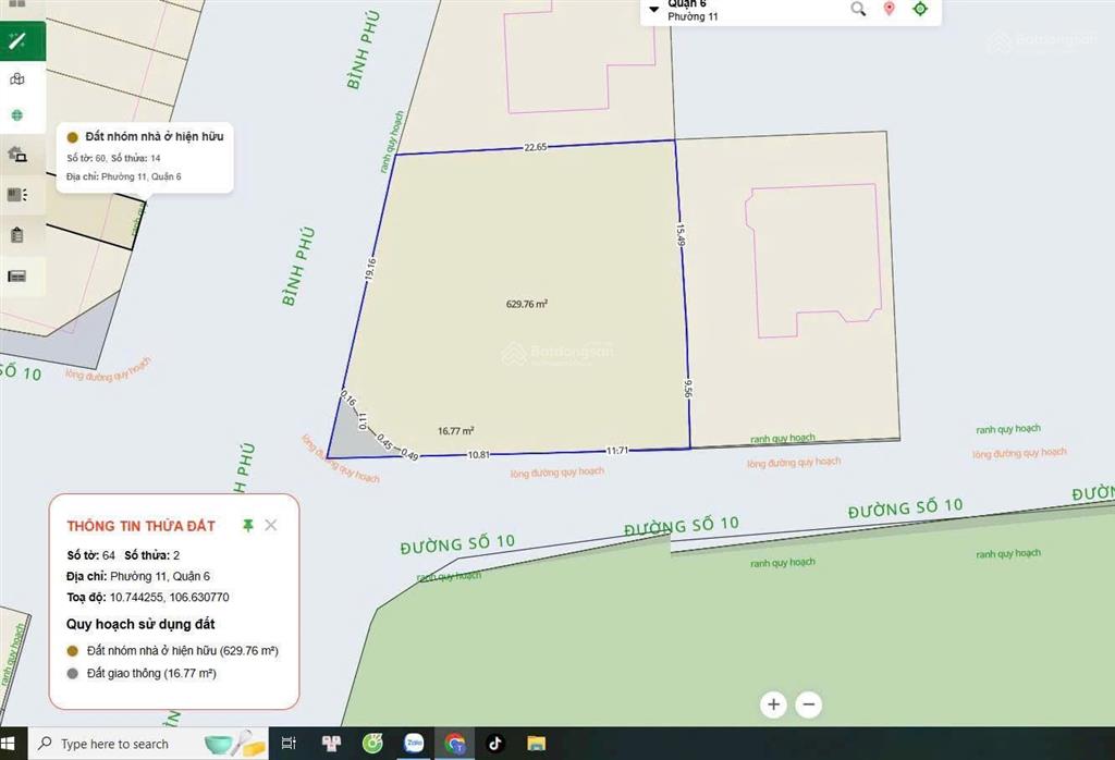 Siêu phẩm lô góc 2 mặt tiền bình phú 670m2 (26x26m) đối diện công viên ngay mm mega market bình phú