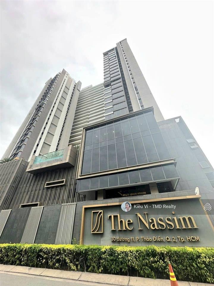 Cần bán căn hộ 2pn chung cư the nassim thảo điền quận 2  tầng cao, view sông, metro, có hđt sẵn