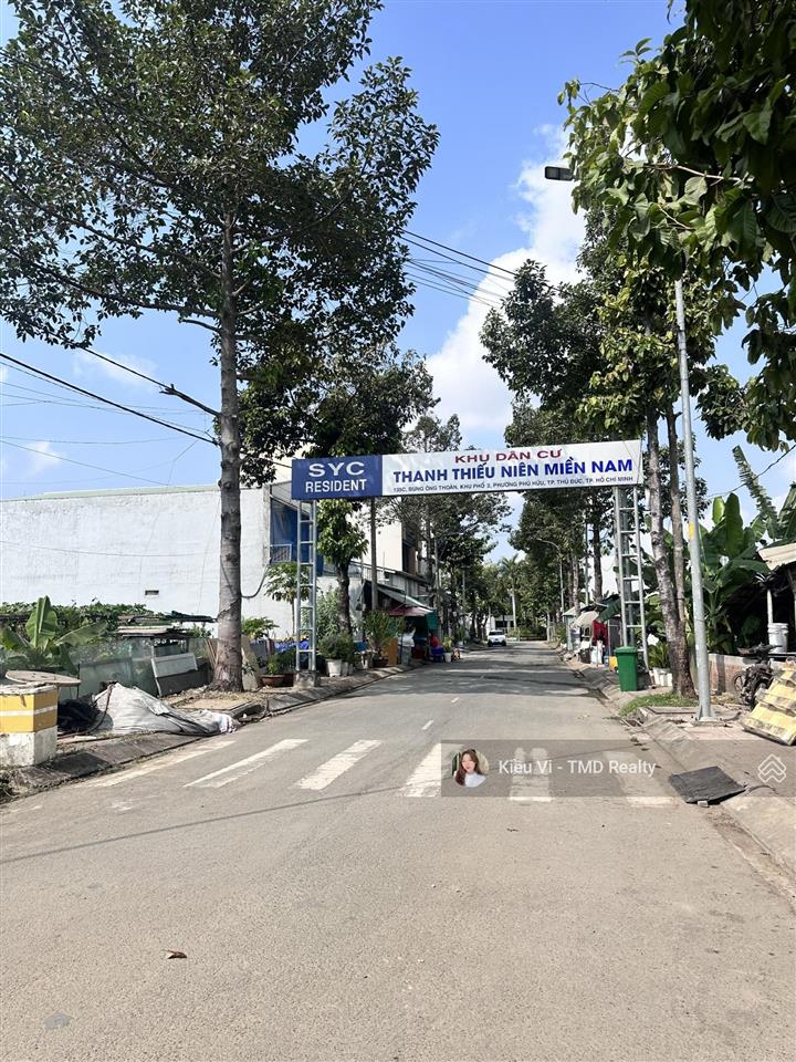 Bán nền đất 100m2 (5,7x18m) shr gần sát mt bưng ông thoàn quận 9  dự án thanh thiếu niên miền nam