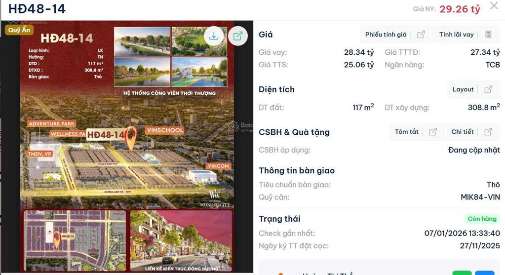 Liền kề đông nam 117m² vin đan phượng hđ37, mt 8m, đường 17m sân vườn sau nhà ký cđt giá 21,5 tỷ