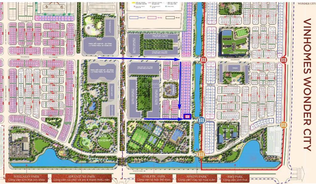 Chiết khấu 20 tỷ căn biệt thự đơn lập 266m góc view sông, xây 4 tầng,khu đóng bình minh