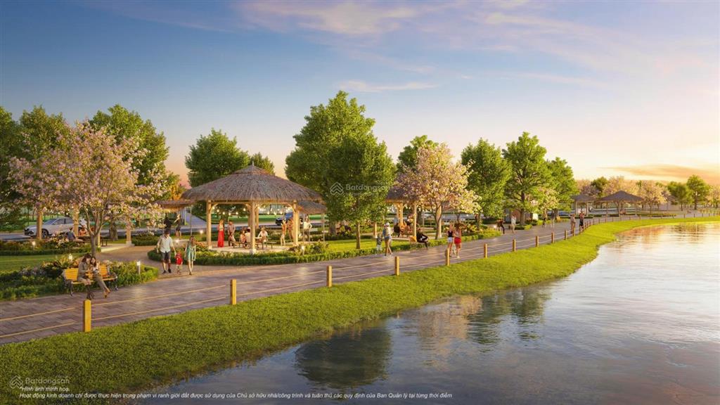 Chiết khấu 20 tỷ căn biệt thự đơn lập 266m góc view sông, xây 4 tầng,khu đóng bình minh