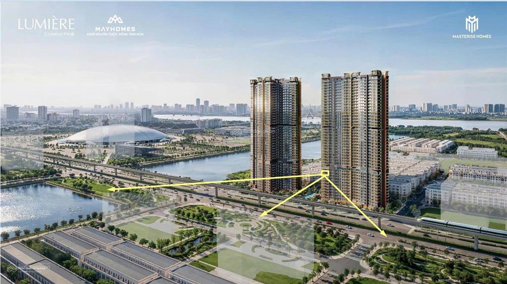 Tầng 10 căn góc 2pn 2vs, lumiere vin cổ loa view công viên, view hồ, ký mới cđt giá gốc