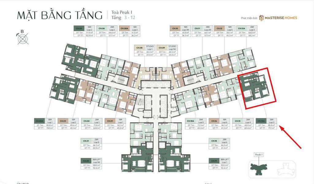 3 phòng ngủ 2vs 79,1m2 thông thuỷ, lumiere essence peak vin cổ loa ký mới cđt 10,4 tỷ full vat