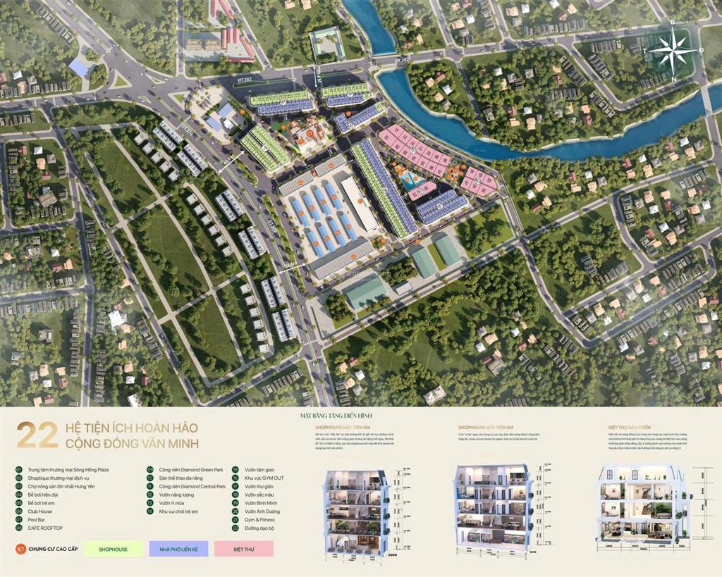 Khối đế chung cư sông hồng diamond, thanh toán sớm chỉ từ 64tr/m2