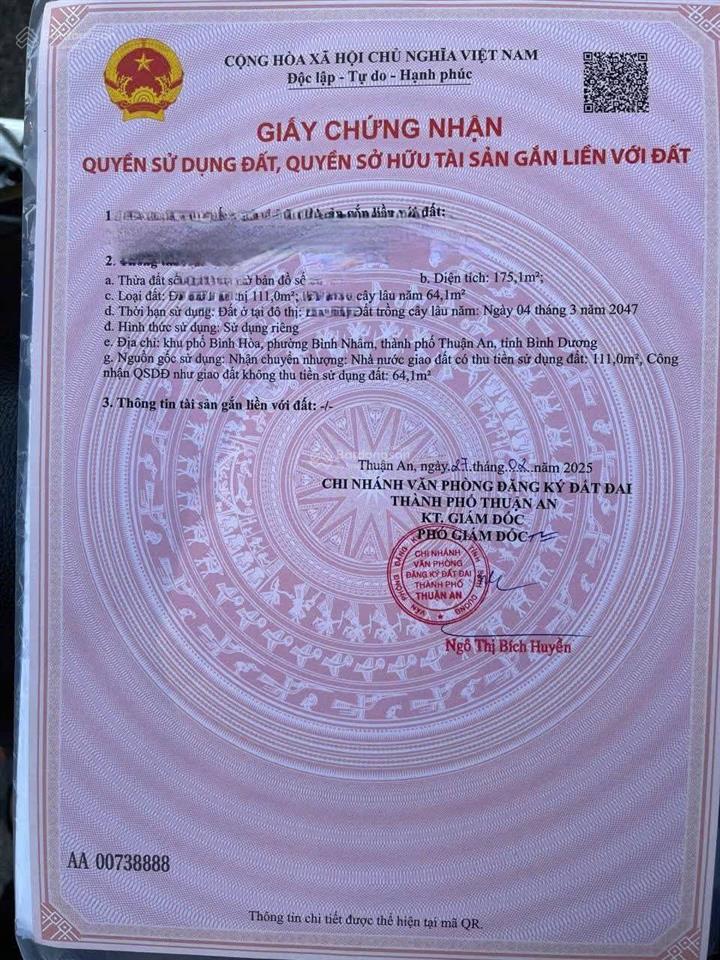 Nhà 175m2 p. bình nhâm, tp. thuận an bình dương,  vị trí hẻm 127, phường bình nhâm, tp. thuận an