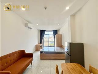 Cho thuê căn hộ ban công tone gỗ bình thạnh gần chợ bà chiểu