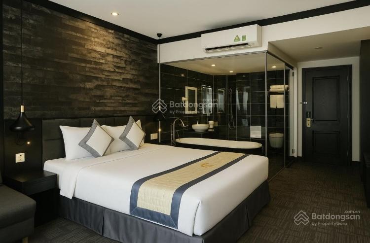 Tòa khách sạn 7 lầu thang máy mt mai xuân thưởng sát chợ bình tây dt 100m² ngang 6m shr chỉ 33 tỷ