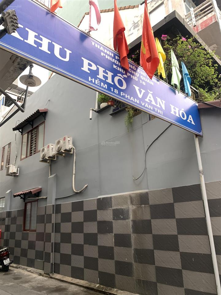 Vị trí đẹp hẻm 18 phan văn trị xe hơi quận 5 dt 44m2 bề ngang 3.8m shr kinh doanh & ở chỉ 8.9 tỷ