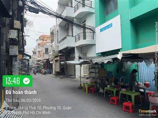 Vị trí đẹp hẻm 384 lý thái tổ quận 10 gần công viên hxh rộng 105m2 bề ngang 5m shr chỉ 16.5 tỷ