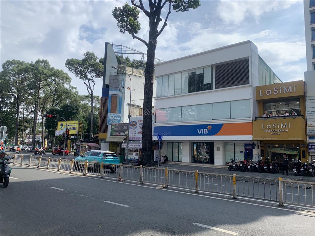 Toà nhà mt lý thường kiệt q10 đường 2 chiều lề 9m dt 167m2 kc 4 tầng thang máy nở hậu 6.3m chỉ 68 t