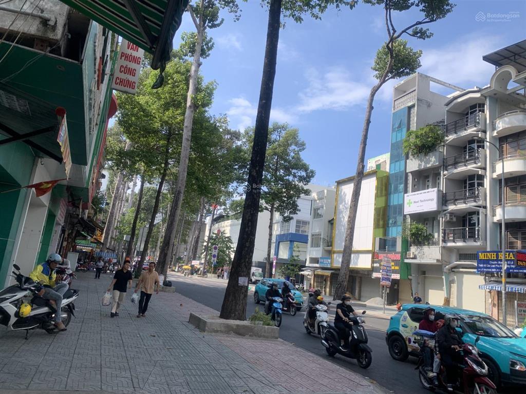 Toà nhà mt lý thường kiệt q10 đường 2 chiều lề 9m dt 167m2 kc 4 tầng thang máy nở hậu 6.3m chỉ 68 t